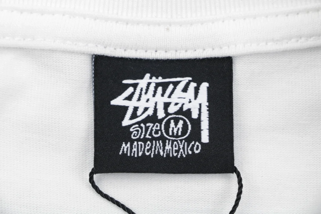 Stussy Classic Gear 1980 Graffiti Logo Shirt White Brand label