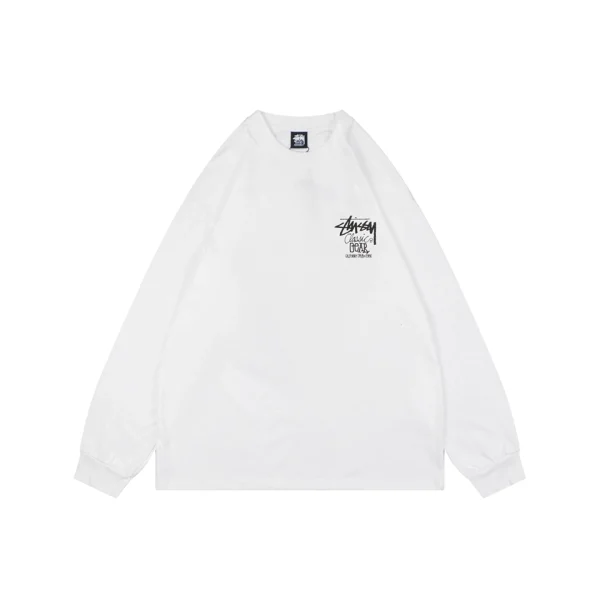 Stussy Classic Gear 1980 Graffiti Logo Shirt White Front view