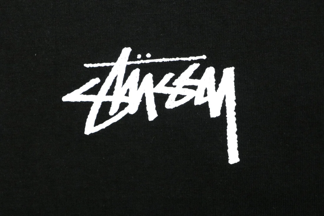 Stussy Dog Portrait Graphic Print Shirt Black Brand Print