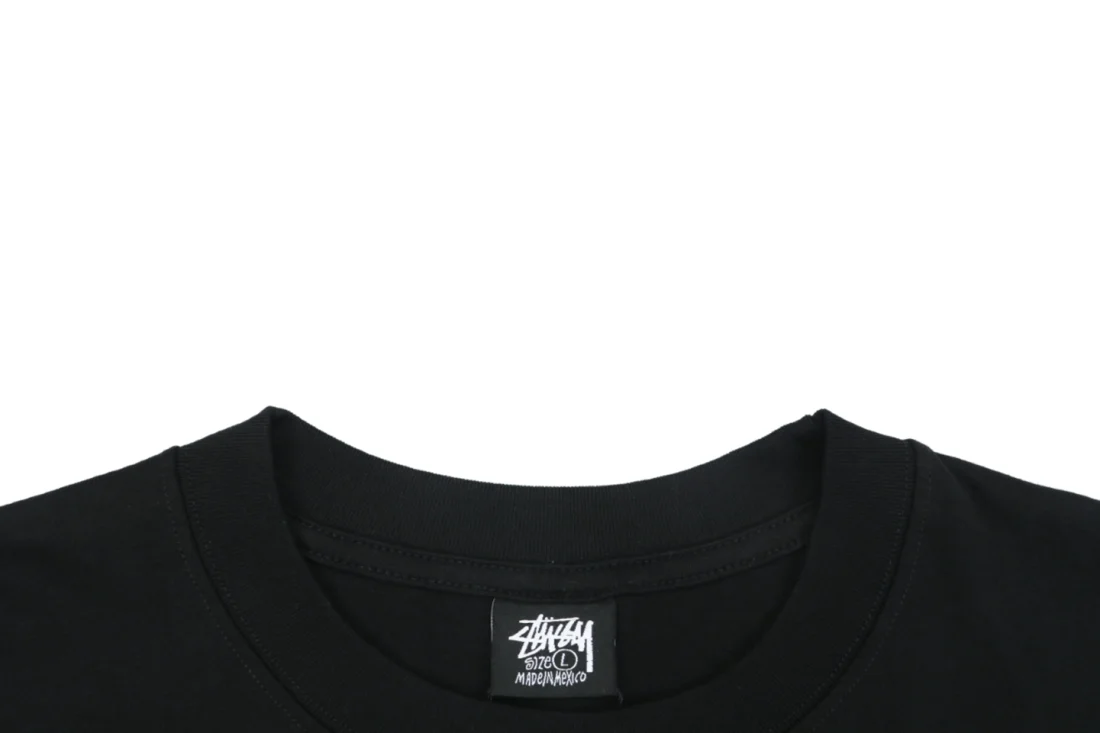 Stussy New York Graffiti Logo Shirt Black Collar