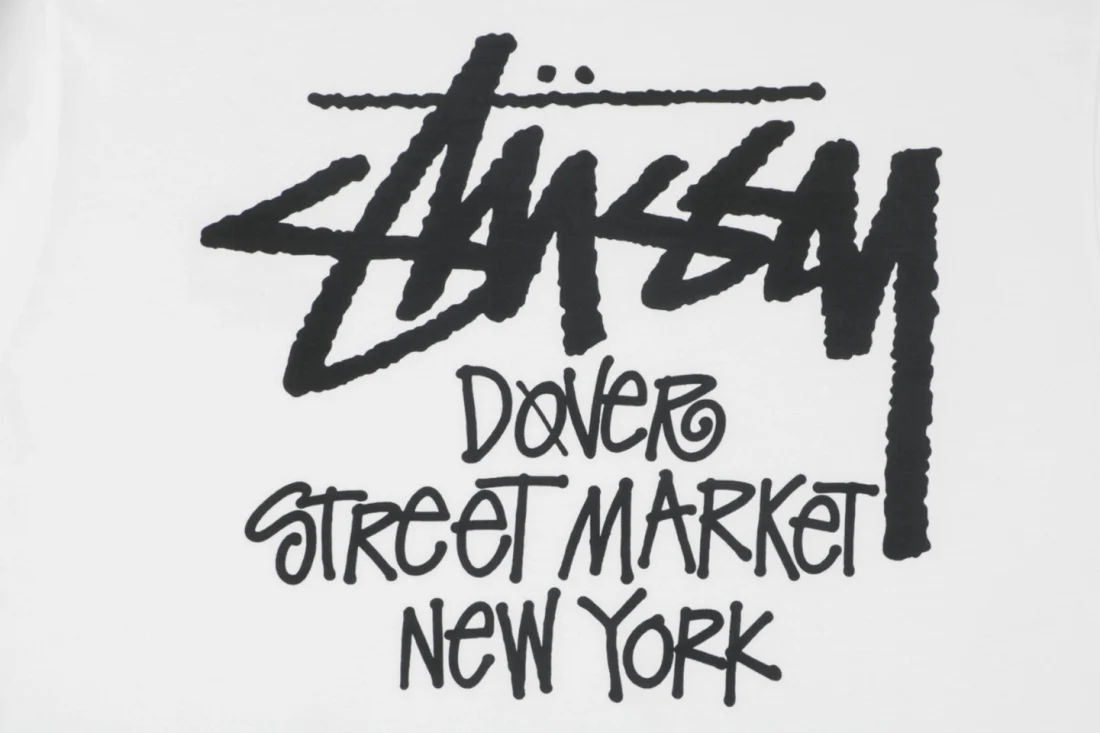 Stussy New York Graffiti Logo Shirt White Print