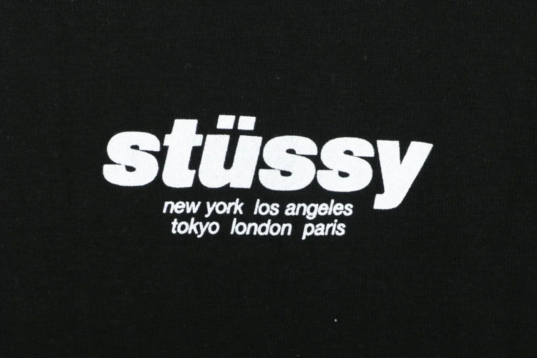 Stussy Red Dice Graphic Print Shirt Black Brand label