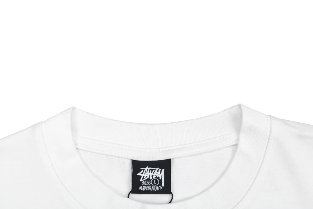 Stussy Sculpture Graphic Print Shirt White Collar