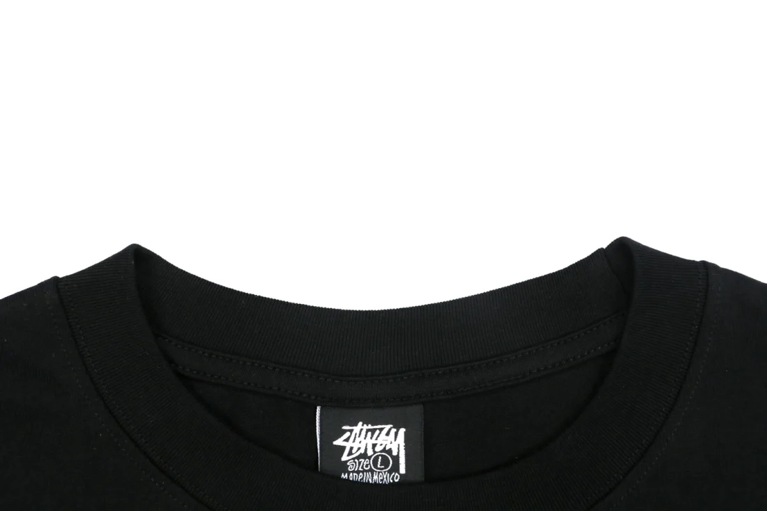 Stussy Sculpture Graphic Print Shirt Black Collar