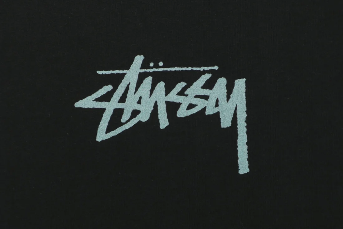 Stussy Skateboard Graffiti Logo Shirt Back Front Brand Print