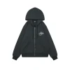 Stussy Surfman Logo Graphic Zip-Up Hoodie