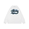 Stussy World Tribe Graffiti Logo Print Oversized Shirt (White/Black)
